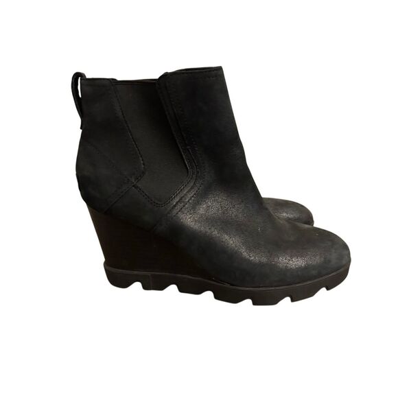 Sorel Sorel Women's Joan Uptown Leather Chelsea boot sz 10.5 Black, Lug sole, - Picture 3 of 10